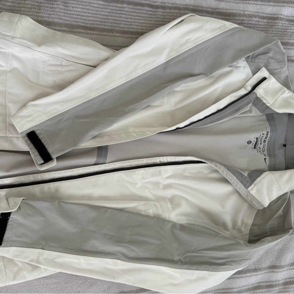 Nike White and Gray Women's Jacket